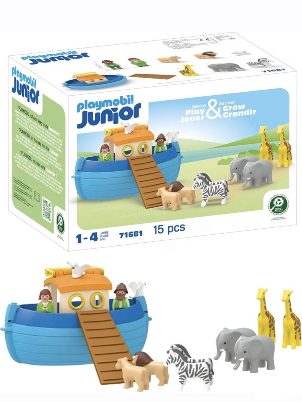 PLAYMOBIL Junior : My Take Along Noah's Ark, Biblical Figure, Bible Kids Toy NIB